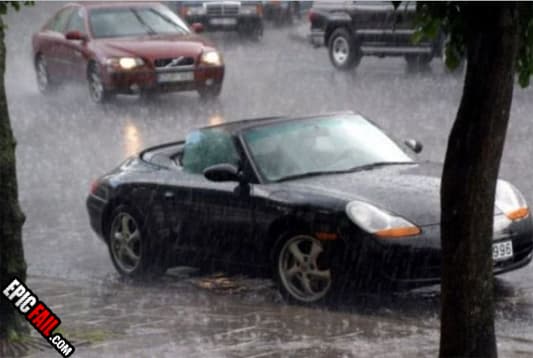 Watch: convertible Fail