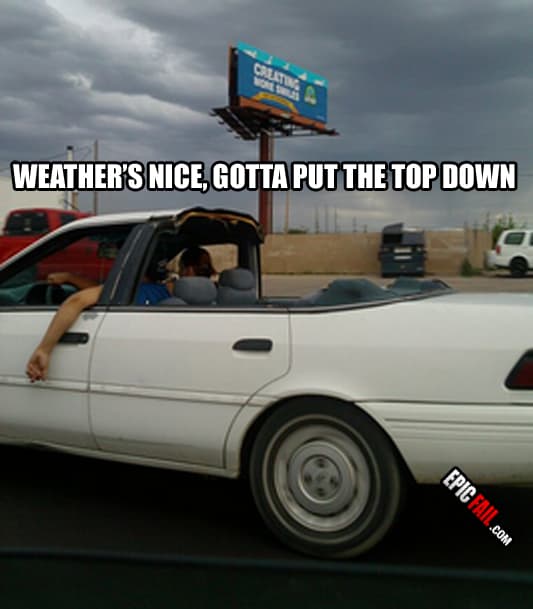 Scene: convertible Fail