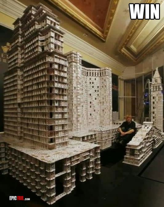 Caught on camera: card Castle Win