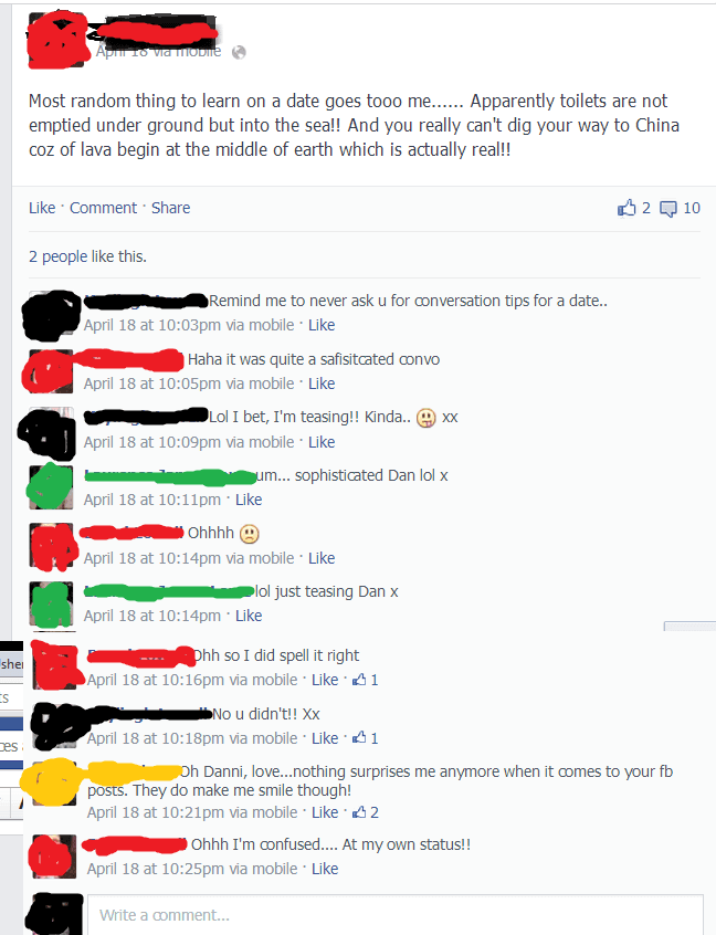 Scene: facebook FAIL