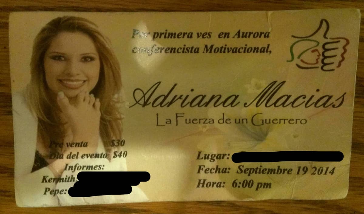 Caught on camera: business Card FAIL