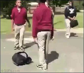 Caught on camera: bully FAIL