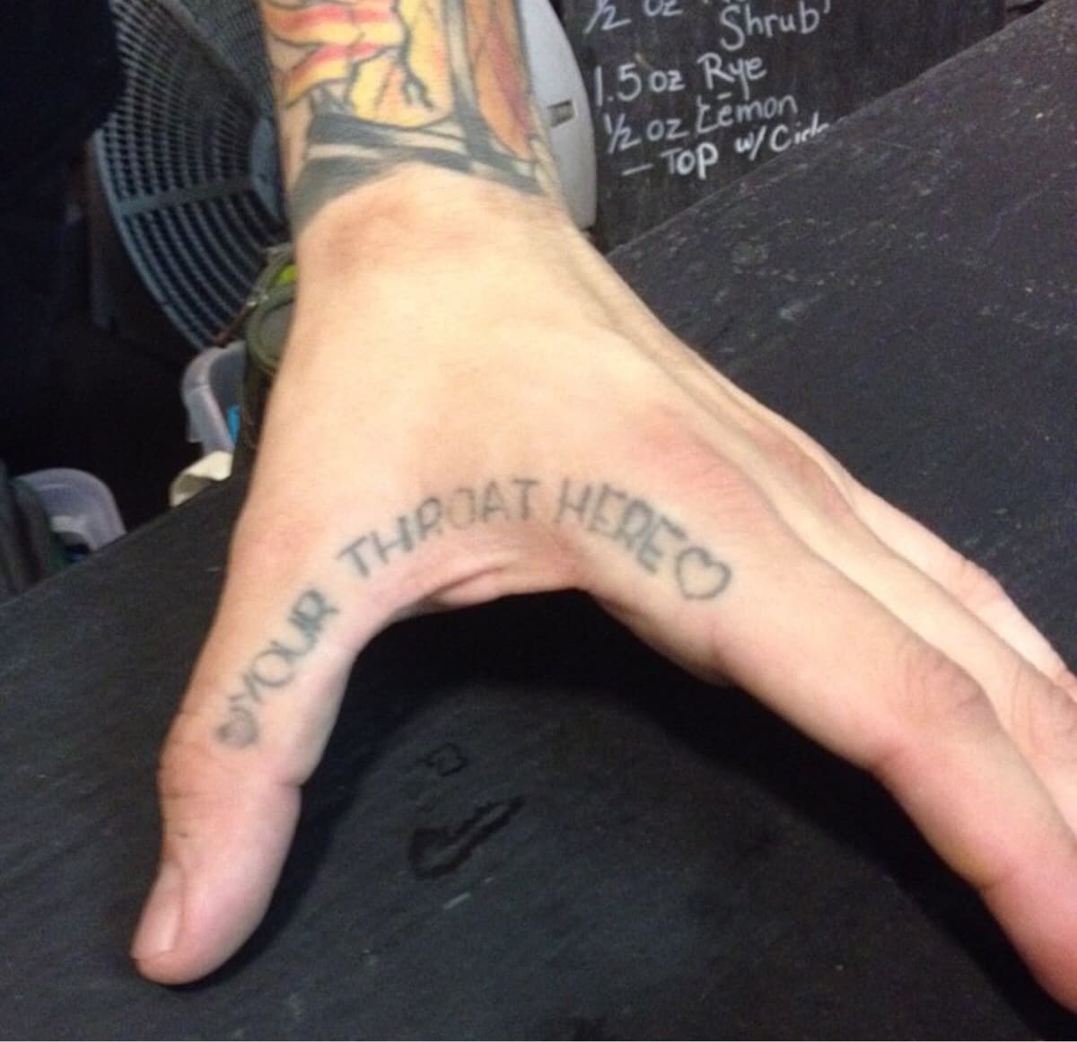 And Handcuffs Right Above it — fail moment