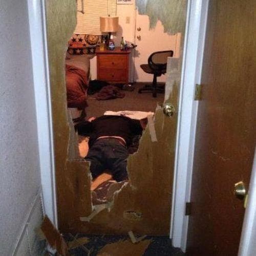 Drunk + Lost Keys = — fail moment