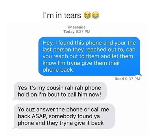 COUSIN RAH RAH — fail moment