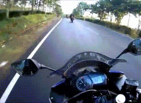 Biker Survives Explosive Crash — fail moment