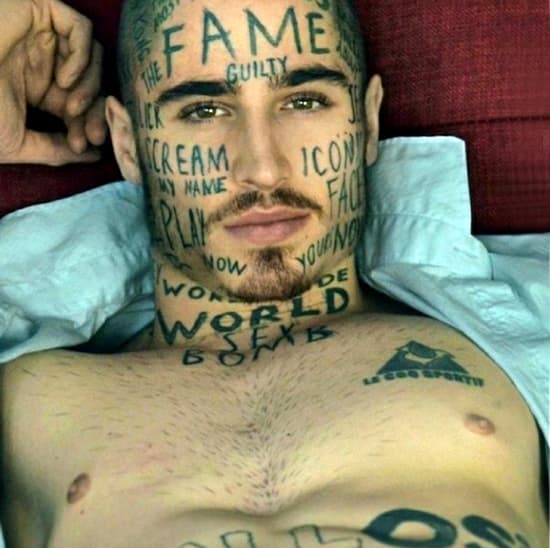 Allegedly, these are real face tattoos — fail moment