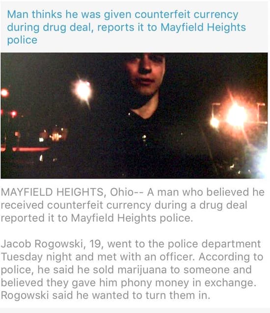 Drug Dealer Gets Counterfeit Money, Calls Cops — fail moment