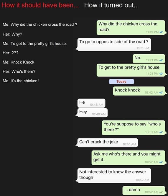 FLIRTING IS HARD — fail moment