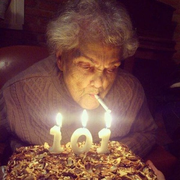 Grandma celebrates her birthday LIKE A BOSS — fail moment