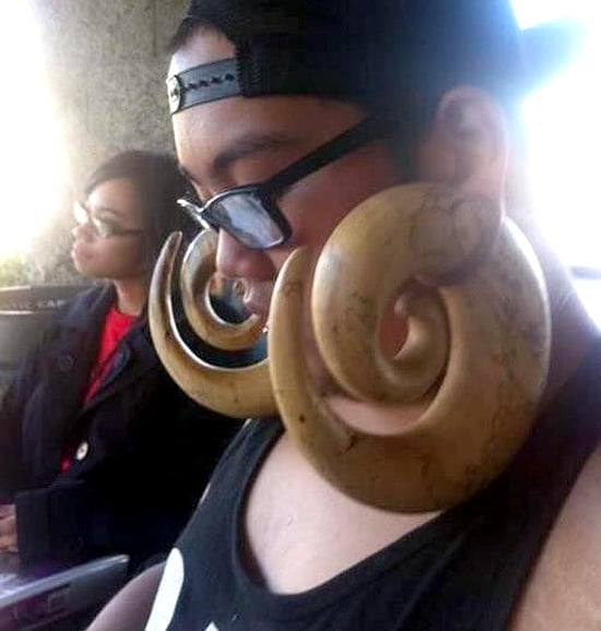 Biggest earings I've ever seen — WTF moment