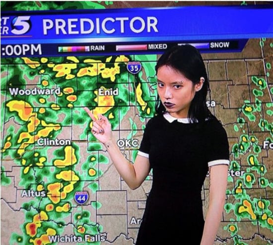 THERE'S A 97% CHANCE OF M*RDER TONIGHT — fail moment