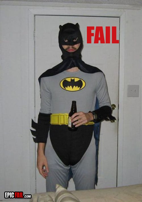 The most menacing Batman you'll ever see — fail moment