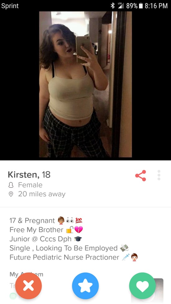 THIS TINDER PROFILE IS ALL OVER THE PLACE — fail moment