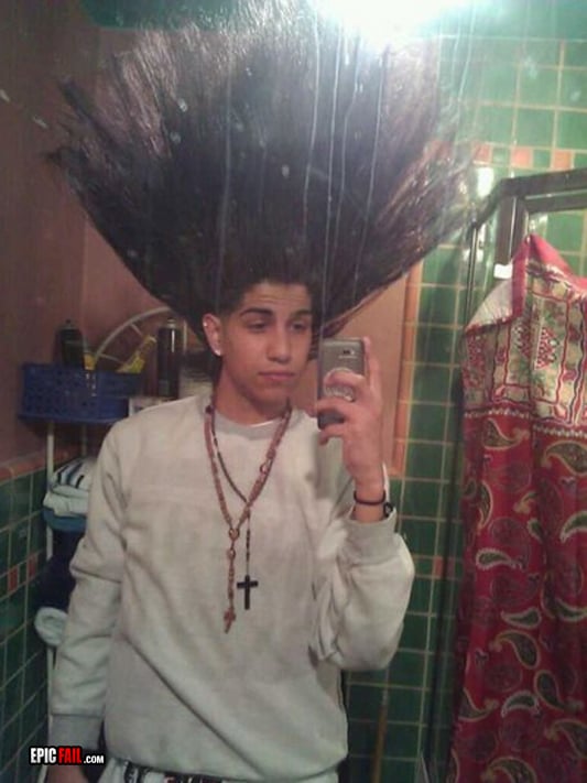 He watched Jersey Shore and got inspired — fail moment
