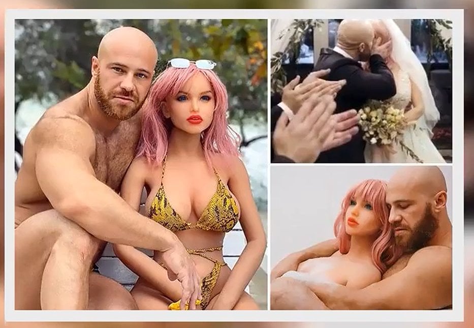 Bodybuilder Who Married A Sex Doll Cheats On Her While She Was Being Repaired — WTF moment
