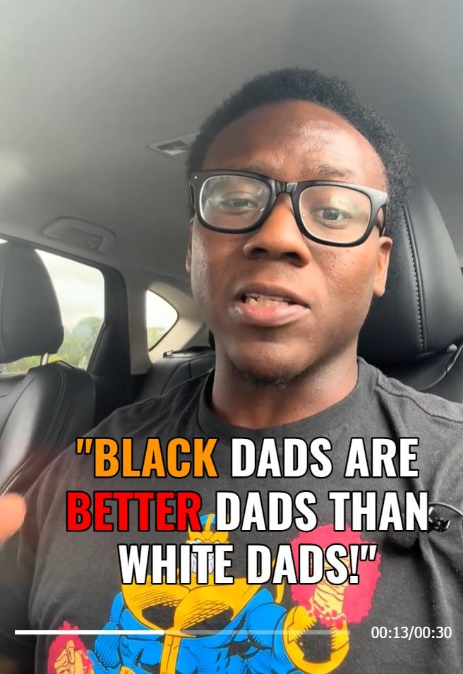 Tik Toker Claims that "Black Dads are BETTER Than White Dads" — wrong-vs-right comparison