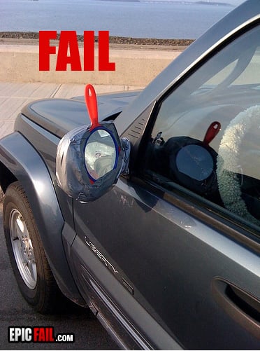 Scene: car Mirror Fail