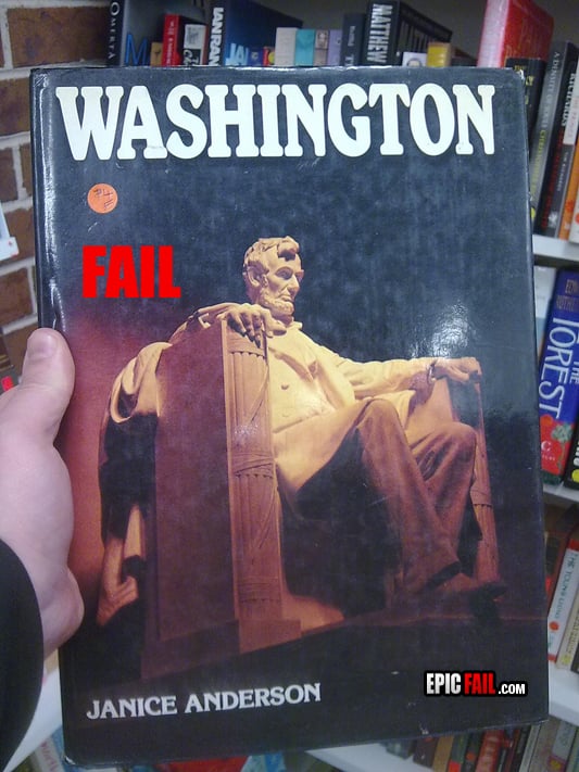 Caught on camera: book Title Fail