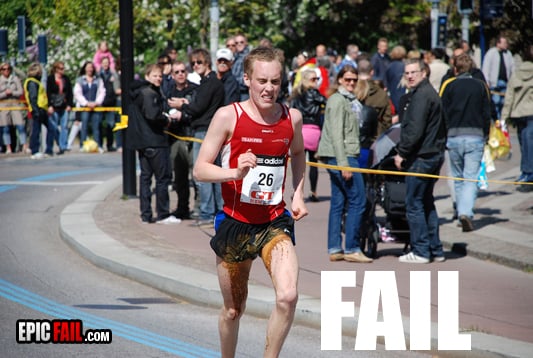Watch: runner Fail