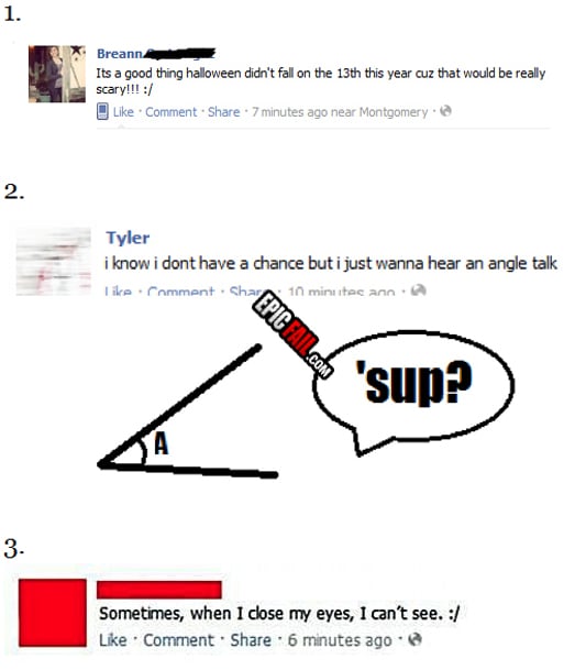 Caught on camera: 6 Status Update Fails