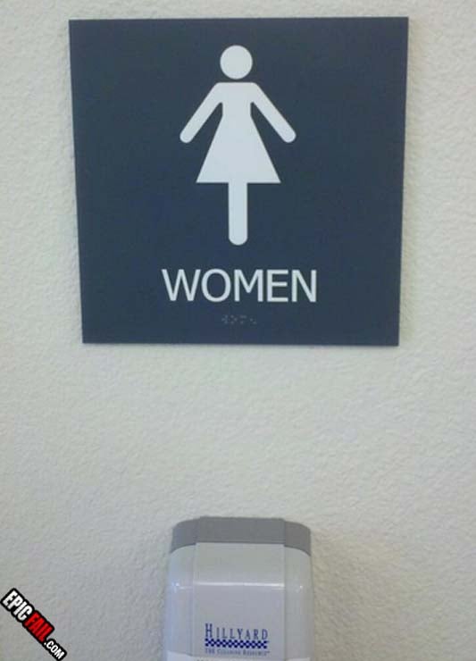 Caught on camera: sign Fail