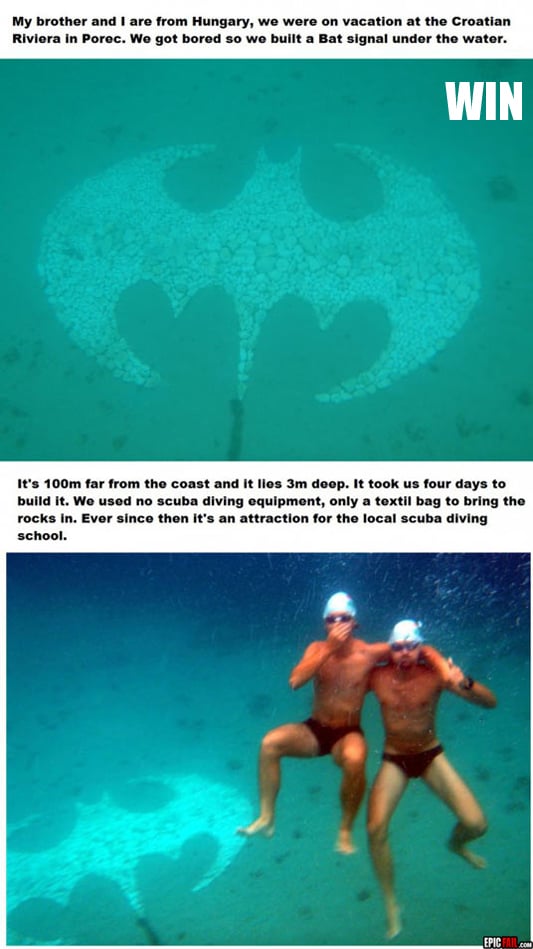 Scene: bat Signal Win