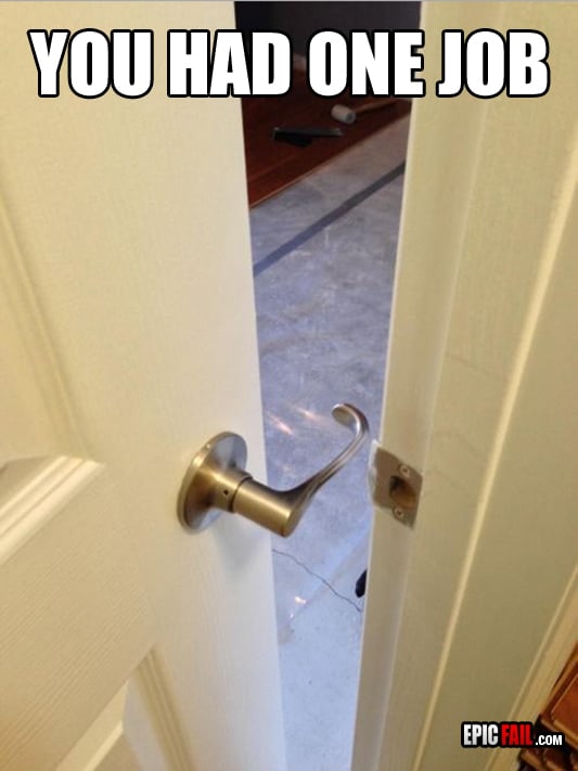 Clip: door Design Fail