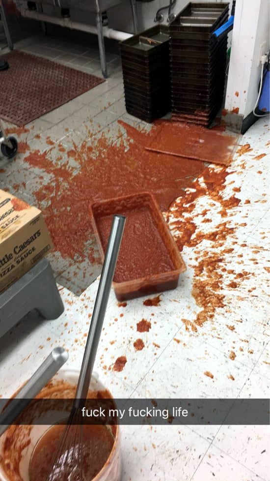 And it's not even Monday — fail moment
