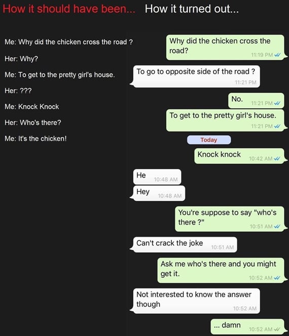 FLIRTING IS HARD — fail moment