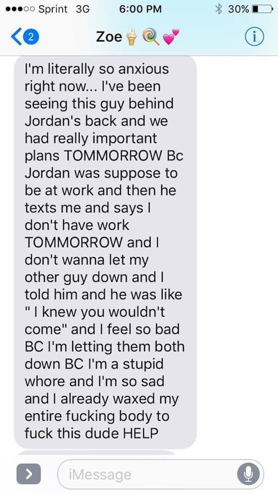 Cheating Girl Accidentally Texts this to Her BF β fail moment
