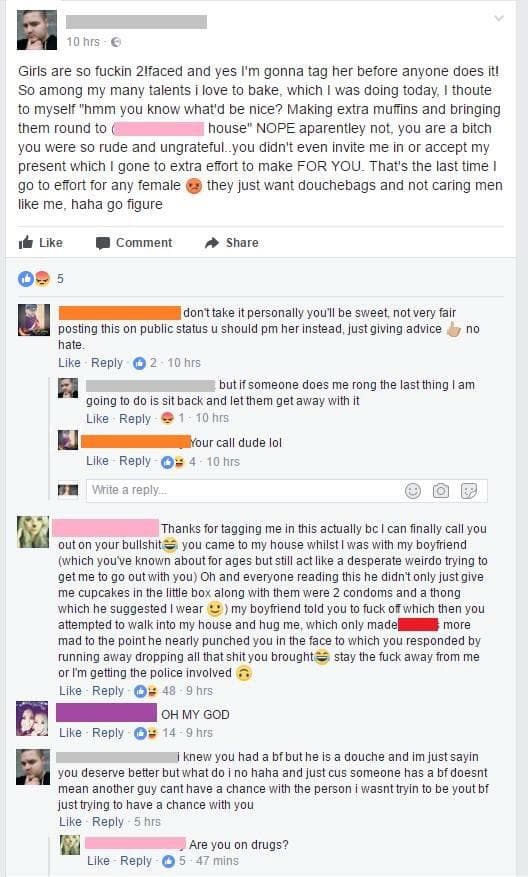 STALKER CALLED OUT ON FB. STILL WON'T BACK DOWN — fail moment