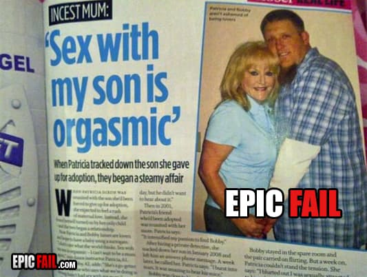 Moment: parenting Fail Mother Son Incest WTF