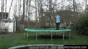 Watch: trampoline Stunt Fail