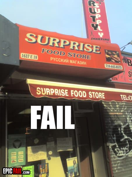 Not the best name for a store — fail moment