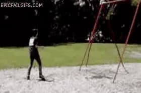 Scene: playground Stunt Fail