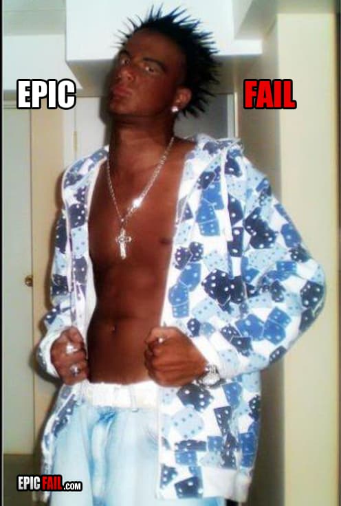 He took his tan to the next level — fail moment