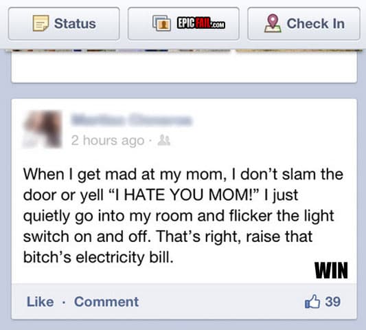 Caught on camera: facebook Anger Management Win