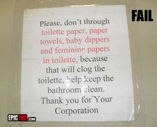 Their spelling gets worse the more I read — fail moment