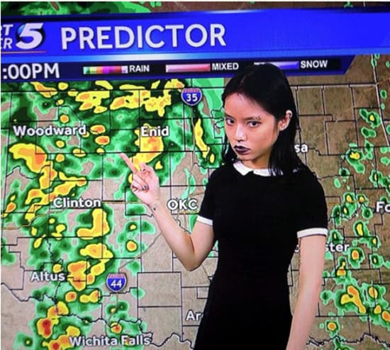 THERE'S A 97% CHANCE OF M*RDER TONIGHT β fail moment