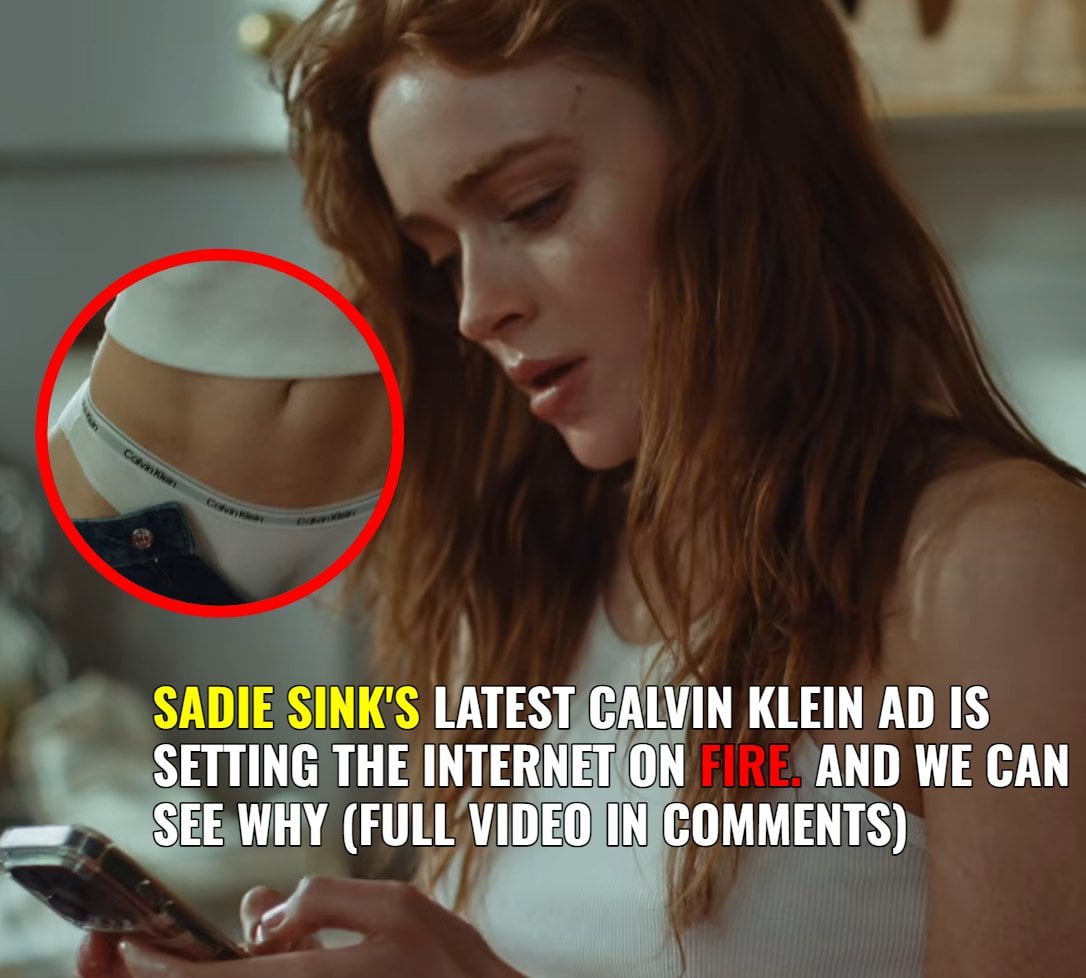 Sadie Sink Brand New CK Ad Is Setting The Internet on FIRE — viral news clip