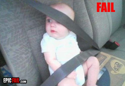 Scene: baby Seatbelt Fail