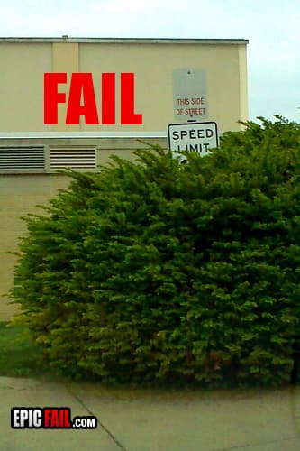 Watch: sign Fail
