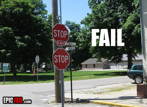 Caught on camera: stop Sign Fail