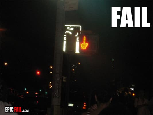 Watch: traffic Sign Fail