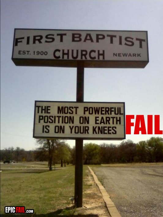 Watch: church Slogan Fail
