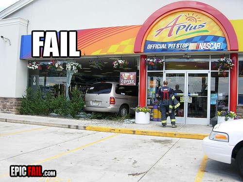 Scene: driving Fail