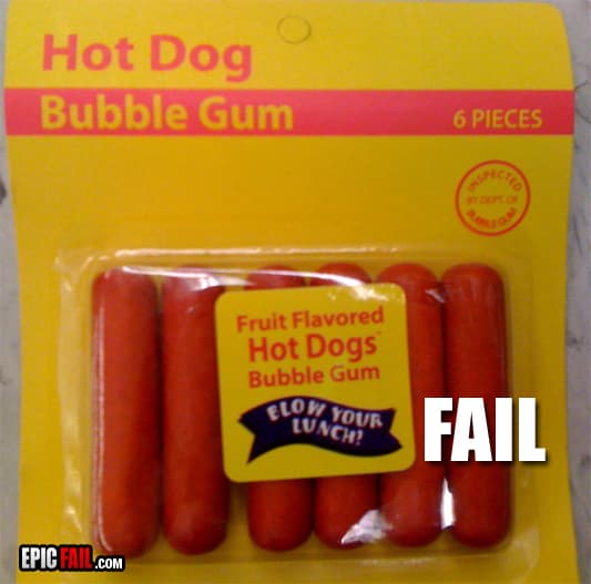 Moment: bubble Gum Fail