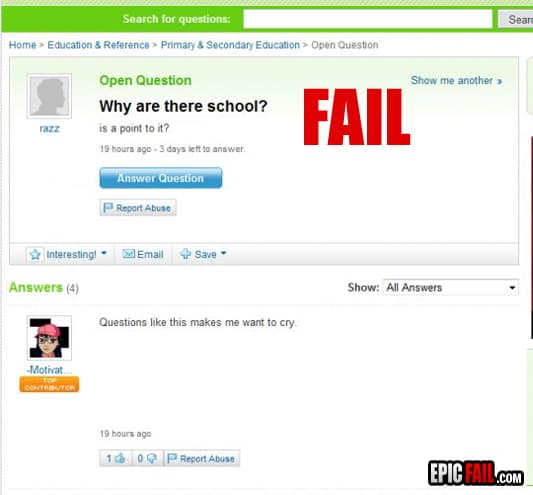 Watch: education Fail