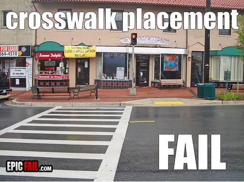 Scene: crosswalk Placement Fail